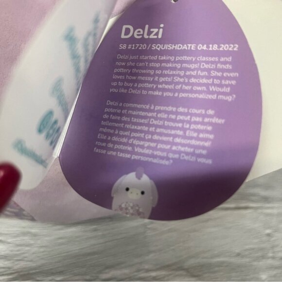 Squishmallows Delzi The Lilac Donkey Soft Plush Stuffed Animal - Picture 8 of 10